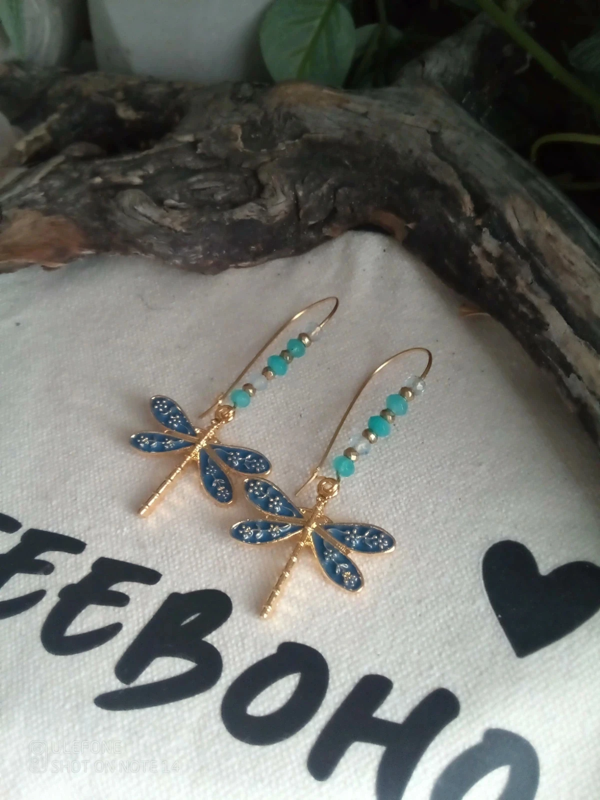 Boucles d'oreilles bohèmes libellules – photo 2